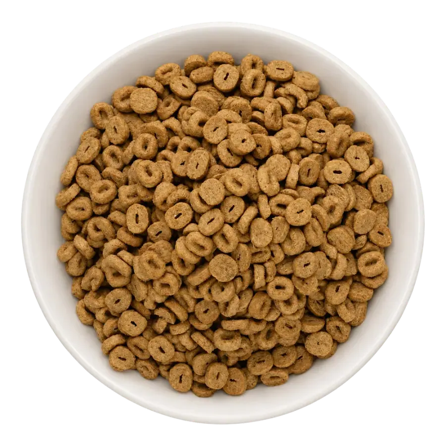Chicken ring dry pet food product photo