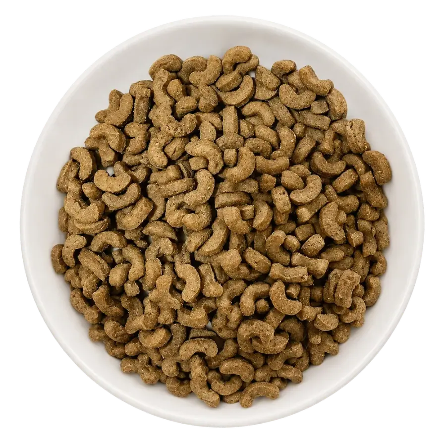 Duck crescent dry pet food product photo