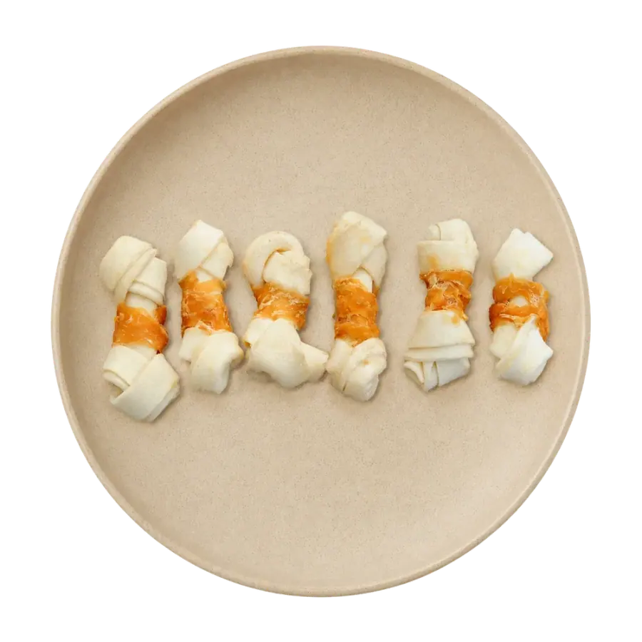 Chicken Wrap Rawhide Bones pet treat product photo