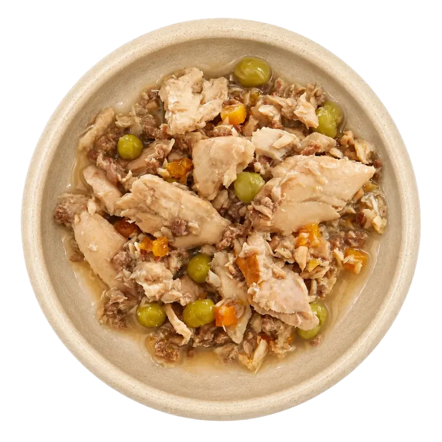 Aujou Salmon, Beef & Tuna Aujou Salmon, Beef & Tuna wet pet food product photo
