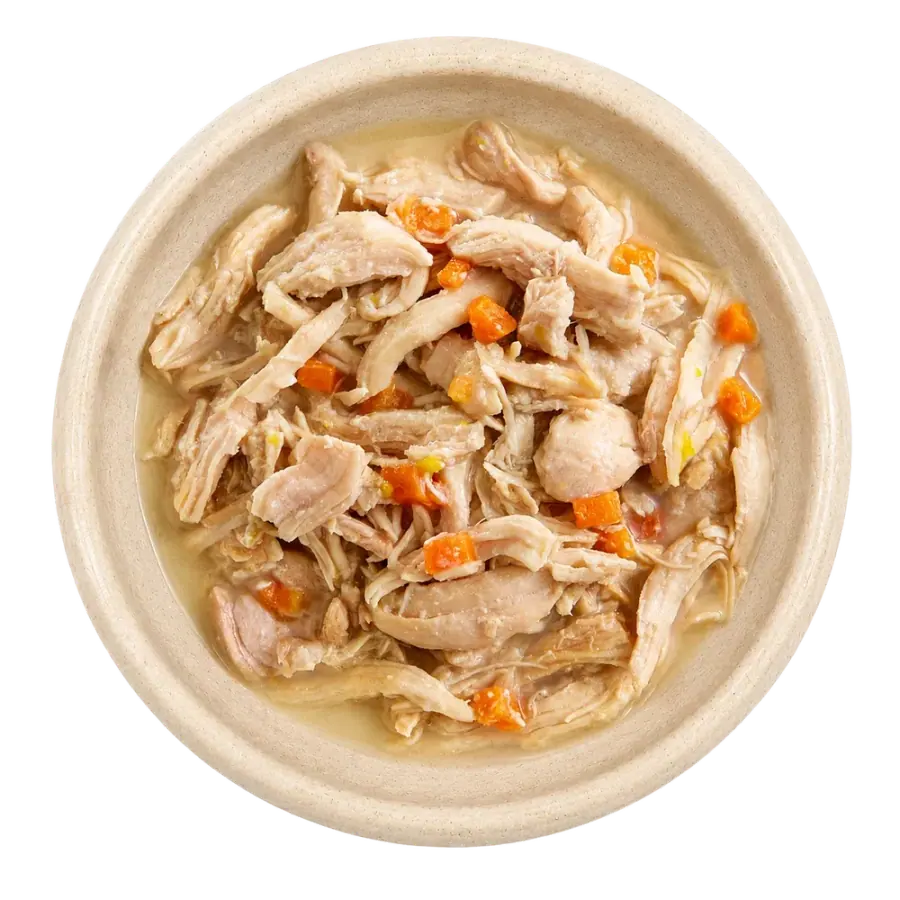 Shredded Chicken, Pumpkin & Mussels Shredded Chicken, Pumpkin & Mussels wet pet food product photo